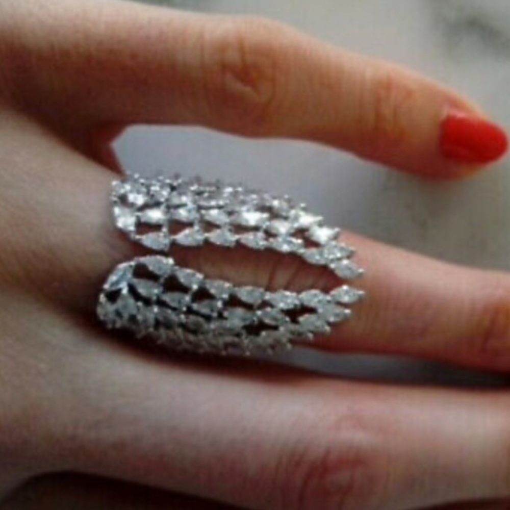 New Sterling silver Luxury Adjustable Ring - Picture 5 of 5